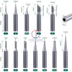 Kích thước các loại Mũi hàn T18