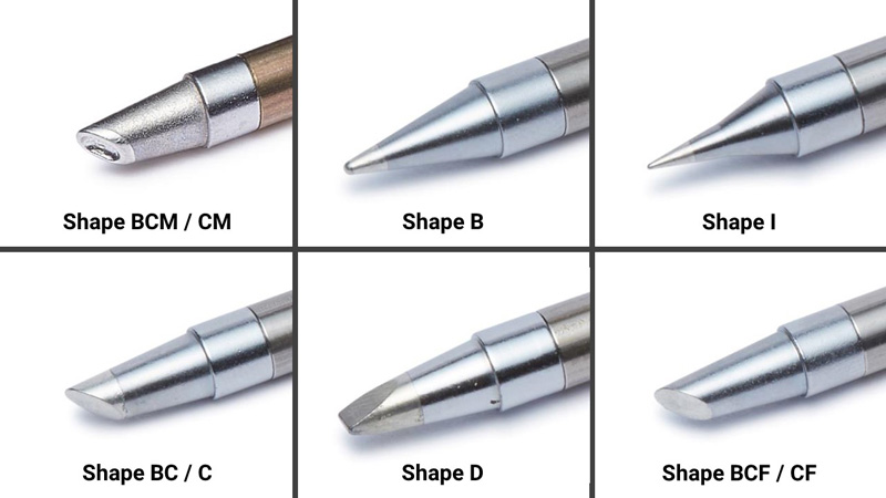 Đầu mỏ hàn, Mũi/Tip hàn Hakko Hình Dạng Cơ Bản