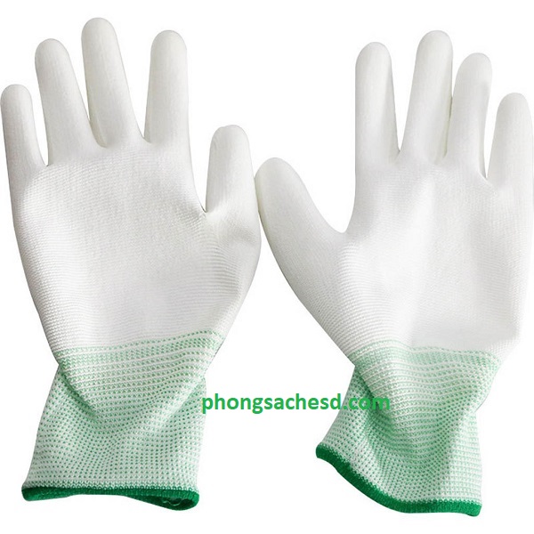 Găng Tay Phủ PU Màu Trắng: 5 Ưu điểm vượt trội 8 Găng tay sợi Polyester phủ PU đầu ngón tay
