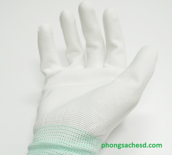 Găng Tay Phủ PU Màu Trắng: 5 Ưu điểm vượt trội 9 Găng tay được làm từ sợi Polyester thoáng khí