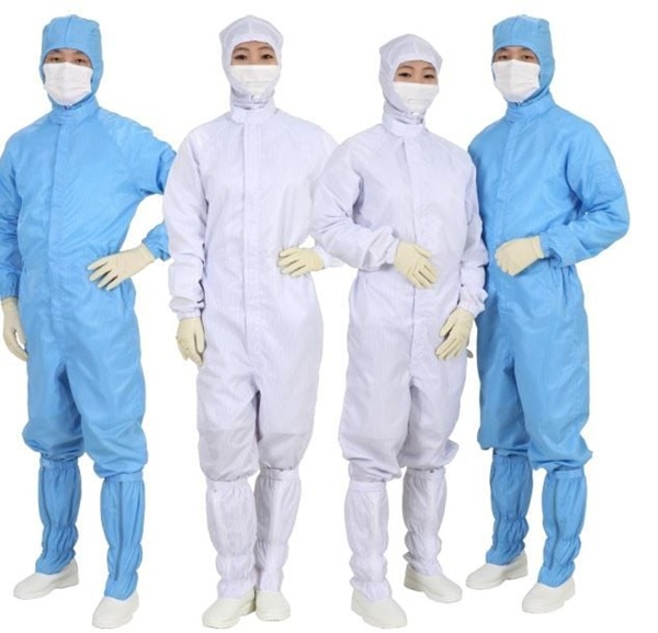 Áo choàng chống tĩnh điện trong nhà máy công nghệ cao 2 Áo choàng chống tĩnh điện trong nhà máy công nghệ cao