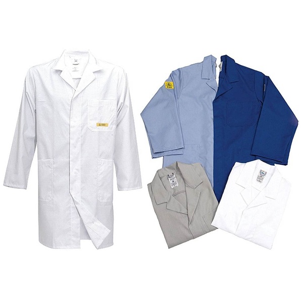 Áo choàng chống tĩnh điện trong nhà máy công nghệ cao 1 Áo choàng chống tĩnh điện trong nhà máy công nghệ cao