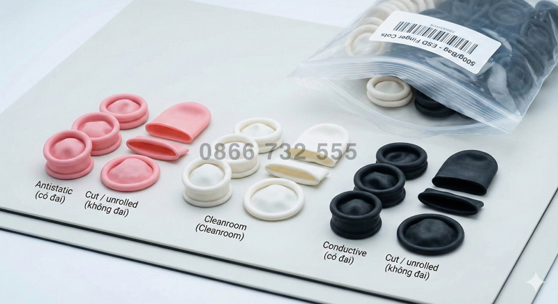 Bao ngón tay cao su chống tĩnh điện là gì?
